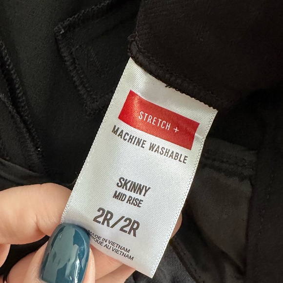 Black Express Stretch Mid Rise Dress Pants Size 2R - Picture 4 of 4